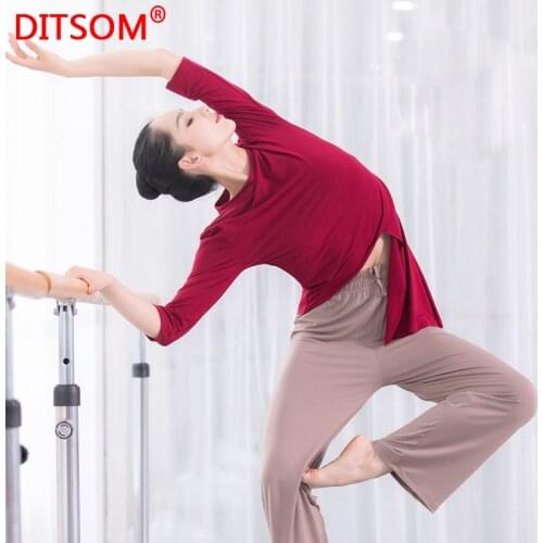 Irregular Hem Women Gym Yoga Clothes Sex Dance Costume Rhythmic Leotard Balllet Jazz Latin Dance Dress Exercise Clothes XXXL