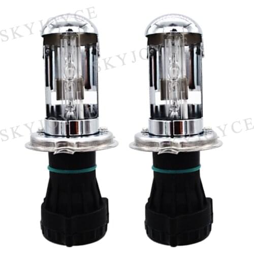 H4 Bixenon HID Hi/Lo Beam Bulb 35W 55W H4 Car Headlight Replacement Bulb 3000K Yellow 4300K 5000K 6000K 8000K H4-3 Bixenon Bulb