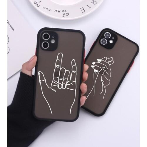 Sexy Lover Art Line Camera Protection Bumper Phone Cases For iPhone 11 Pro Max XR XS Max X 8 7 6S Plus Shockproof Back Cover