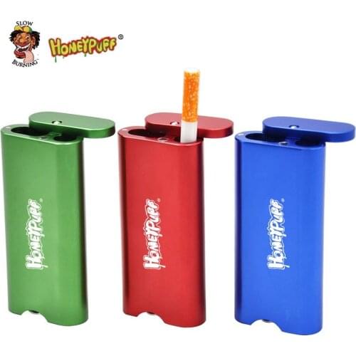 Honeypuff Magnetic Aluminum Tobacco Dugout with Ceramic Bat One Ceramic Hitter + Pipe Cleaning Tool