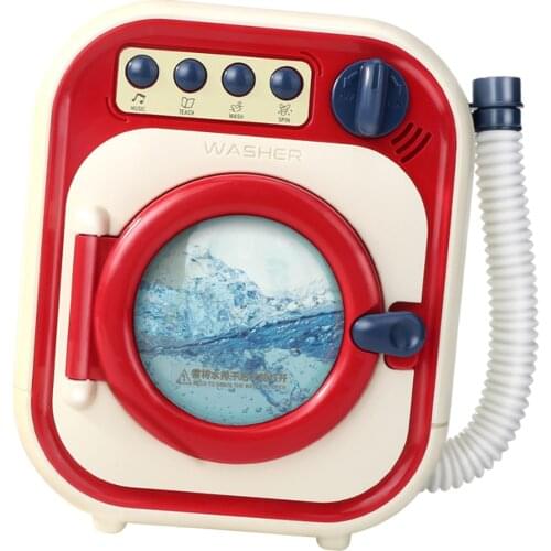 Kids Mini Simulation Washing Machine Pretend Play Mini Washing Machine Toy for Boys Girls