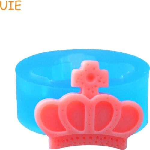 FYL015U Crown Silicone Flexible Push Mold 25mm - Decoden Mini Sweets Wedding Cake Charms Molds, Jewelry Mould