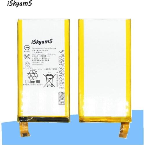 ISkyamS 20pcs/lot 2600mAh LIS1561ERPC Replacement Li-Polymer Battery For Sony Z 3 Z3c Z3 Mini Compact M55W D5833 D5803 SO-02G