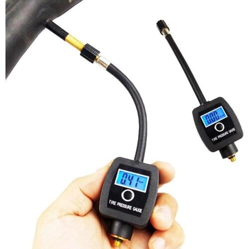 Durable Digital Bicycle Tire Air Pressure Gauge Portable Mini Bike Air Tire Meter Measurement High Precision Digital Display