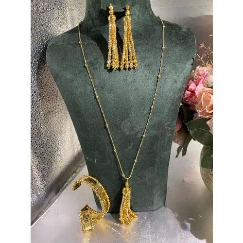 Jankelly African 4pcs Bridal Zirconia Jewelry Sets For Women Party, Luxury Dubai Nigeria CZ Crystal Wedding Jewelry Sets