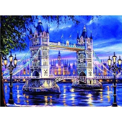 Paris France eiffel tower scenery DIY Crystal full drill square 5D diamond painting 3D cross stitch kit mosaic round rhinestone
