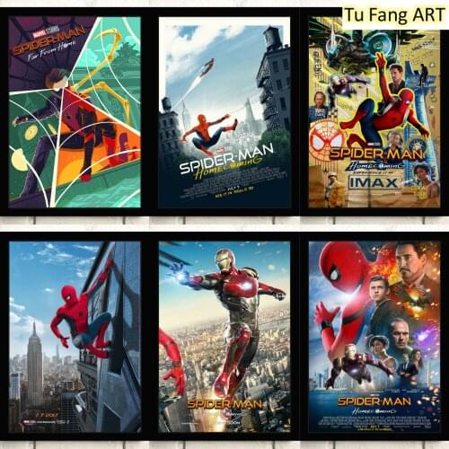 Marvels Canvas Painting Wall Art Spider-Man Heroes Return Nordic Posters and Prints Pictures for Living Kids Room Decoration