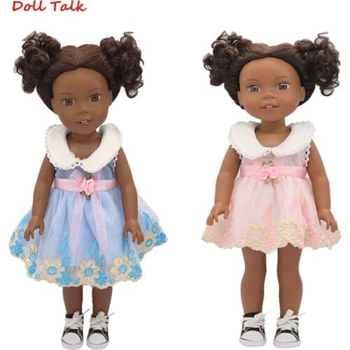 Doll Talk New Fashion Doll Clothes For 14 Inch Dolls Skirt Flower Bow Dress Fit Blyth Doll For 1/6 BJD SD Doll Accessories