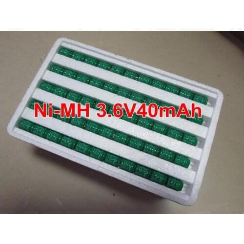 MasterFire 100PCS/LOT Brand New 3.6V 40mAh Ni-MH battery data backup battery memory cell PLC industrial NiMH batteries