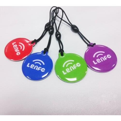 4 pcs/lot) NFC Tags Ntag213 (Compatible NTAG203) Key Token Label 13.56mhz RFID Smart Card for ALL NFC android Phone