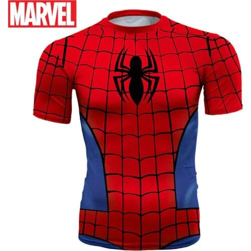 Marvel Hero Swimming Basketball Fitness Running Fitness Quick-drying Tights Men Bathing Suit Body Suits