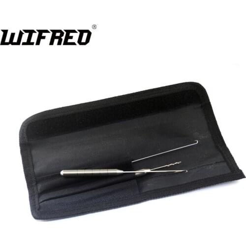 Wifreo 3 in 1 Combo Stainless Steel Carp Fishing Rigging Tool Kit with Nylon Pouch Drill + Bait Needle + R Hook