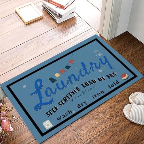 Laundry Room Clothes Bubbles Floor Mats for Living Rooms Anti-slip Carpets Kitchen Bathroom Rugs Entrance Doormat