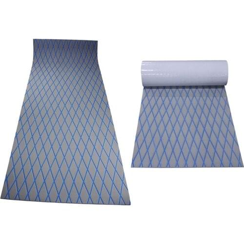 EVA Foam Faux Teak Boat Decking Sheet Non-Skid Self-Adhesive Sea Deck Marine Yacht RV Boat Flooring Mat Gray