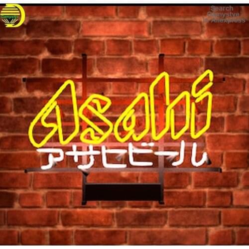Neon Sign Light For Custom Asahi Beer Japanese Club Light Japan Super Dry Neon Light Sign Aesthetic Neon Light Lamp Beer Lamps