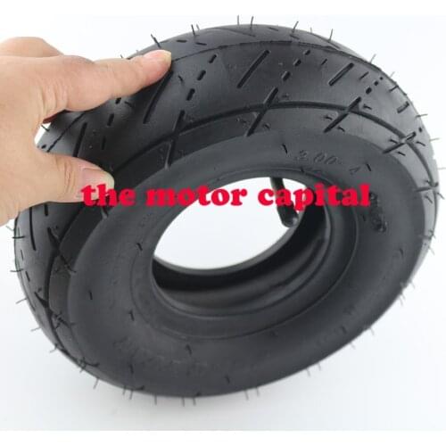ATV Scooter Tyre Tube 3.00-4 Tire Wheels 4.10-4 For Mini 2 Stroke Quad ATV Motor Bike Parts (10''x3'', 260x85) For Razor Pocket
