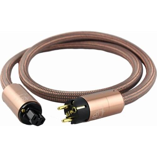 Hifi Schuko Power Cord CD amplifier amp EU Power Plug Cable HIFI AC Mains Power CableEU Schuko Power Cord AU Power Cord