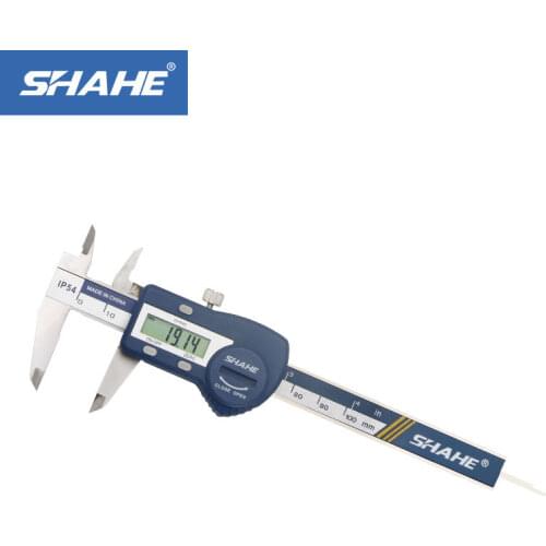 SHAHE Stainless Steel Digital Caliper 4 "100mm Vernier Calipers Micrometer IP54 Waterproof paquimetro digital Measuring Tools