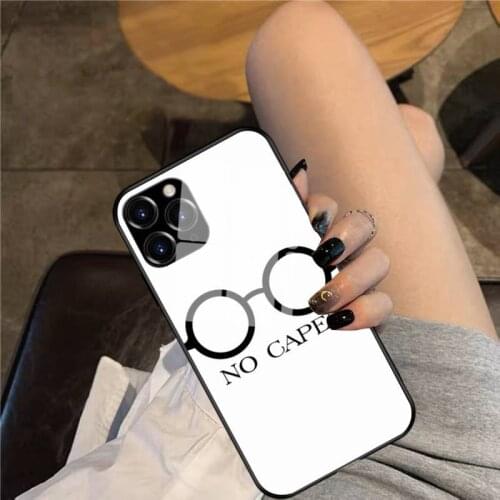 NO CAPES Phone Case Glass Phone Case For iphone 12 11 Pro Max XS XR X 8 7 Plus SE2 Case