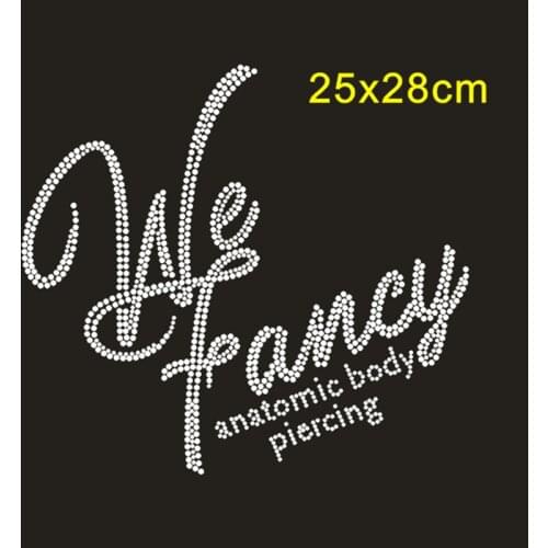 SINUAN Iron On Letters Motif Rhinestones Thermal Transfer Patches 10Pieces Transparent Rhinestone Decorations Clothes Decoration