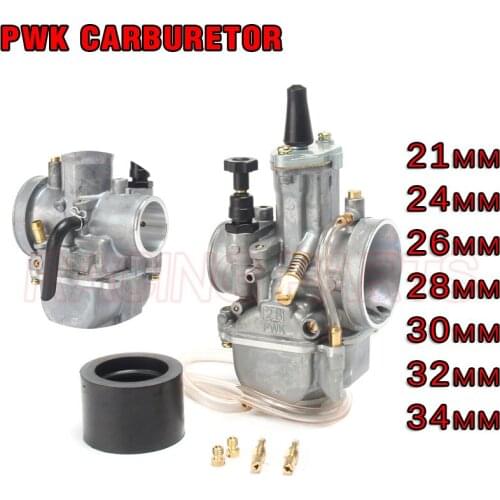Universal Motorcycle 21 24 26 28 30 32 34mm Carburetor PWK Carburador With Power Jet For Dirt bike Motorcycle Scooter UTV ATV