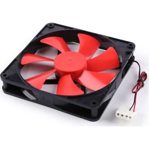 12V 4 Pin 140mm DC Silent CPU Cooling Fan High Airflow 2300RPM Speed Adjustable Computer Cooler Quiet for PC