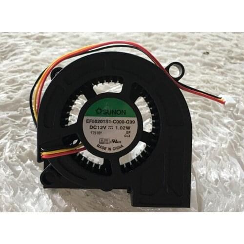 The fan of the original quasi EF50201S1-C000-G99 12V 1.02W Otto code T761ST projector