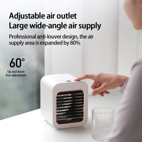 1Pc Spray Water Cooling Fan Usb Portable Dormitory Office Desktop Mobile Silent Small Humidification Air Conditioning Fan