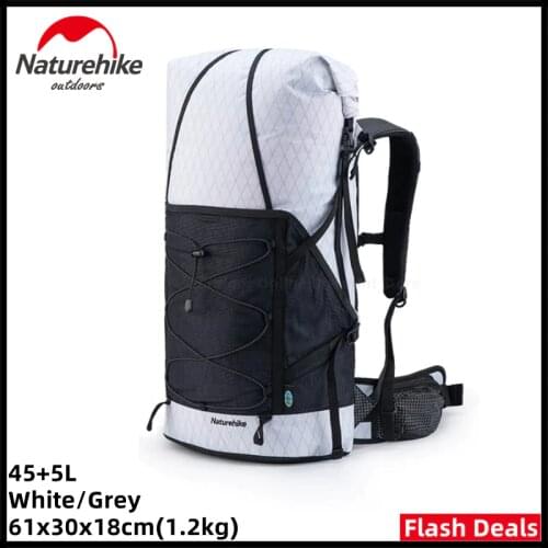 Naturehike Water-resistant Hiking Backpack Lightweight Camping Pack Travel Mountaineering Backpacking Trekking Rucksacks 45+5L