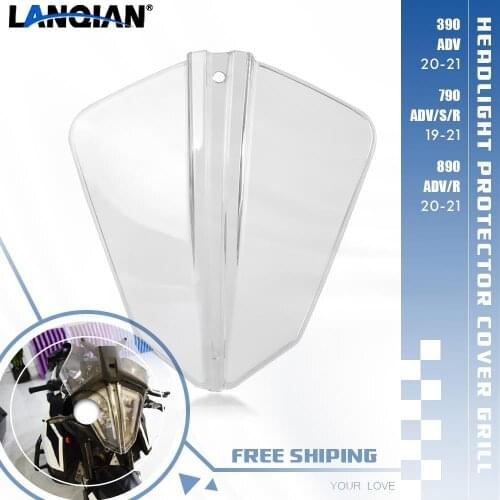 FOR 390 ADV 2020-2021 Headlight Protector cover grill FOR 390 ADVENTURE 2020-2021 790 ADV/S/R 2019-2021 890 ADV / R 2020 - 2021