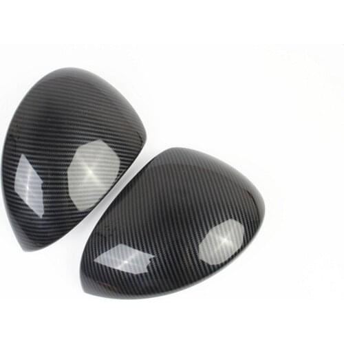 Carbon Fiber Rearview Mirror Cover Decoration Ear Reversing Mirror Cover Trim for Dodge Challenger 2015-2020 Car