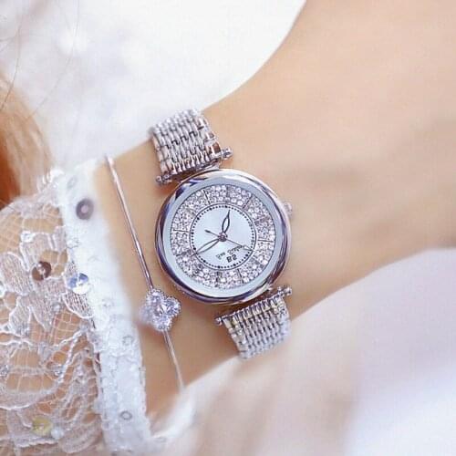 Fashion Crystal Watch Women stainless steel Casual Luxury Quartz Wrist Watches Date Clock Female Lady watch relogio feminino