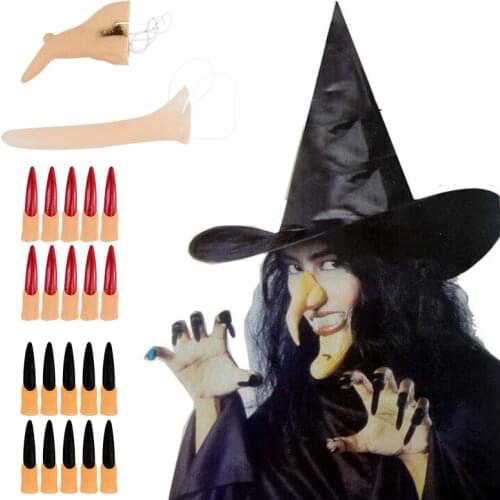 Wicked Witch Nose Finger Costume Accessories Halloween Mask Fake Proboscis For Holiday Carnival Masquerade Party Decoration Prop