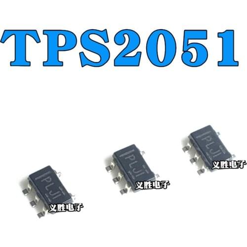 5PCS New TPS2051BDBVR TPS2051 PLJI Screen Printing SOT23-5 Patch