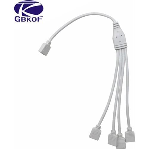 Strip Accessories 1 to 4 Female Connector Splitter LED RGB Strips extension Cable with 4 pin connector For 3528 5050 LED Strips