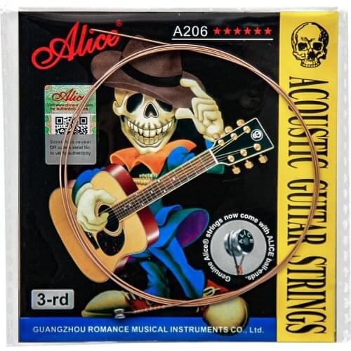 Alice 1pc Acoustic Guitar String G-3rd/D-4th/E-6th Single String Choose for Acoustic Guitar
