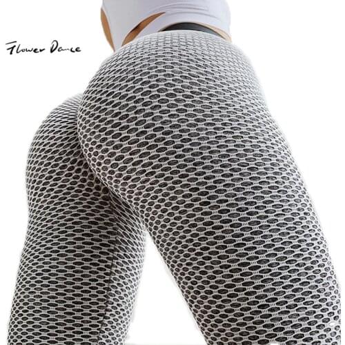 FlowerDance Yoga Pants Gym Leggings Sport Women Fitness Anti-cellulite Squat Tights Flex Booty Scrunch Butt Lift Seamless Sports
