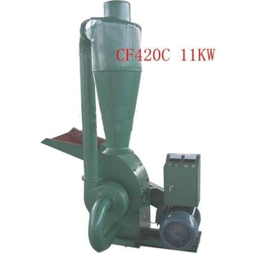 CF420C 11KW Wood Hammer Mill Animal Feed Hammer Mill With Cyclone