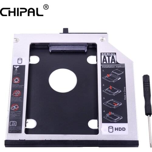 CHIPAL 10pcs SATA 3.0 2nd HDD Caddy 9.5mm for 2.5 SSD Case HDD Enclosure for Lenovo ThinkPad T400s T400 T410 T410s T420s T430s