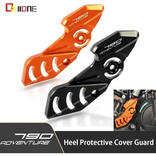 For 790Adventure 790 ADV Adventure R S 2019 2020 2021 Parts Motorcycle Aluminum Heel Protective Cover Guard Accessories