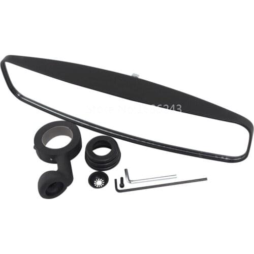 For UTV POLARIS RZR XP 1000 900 570 RZR 1.75" Black Rear View Mirror +Clamp Set