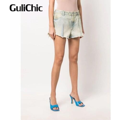 Женские джинсовые шорты GuliChic China At AliExpress