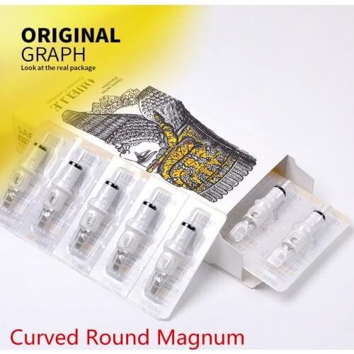 20PCS Premium Tattoo Needle Cartridges - Curved Round Magnum 5/7/9/11/13/15/17/19/21/23/25/27RM