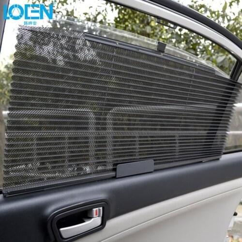 1pcs Car Side Sunshade Curtain Mesh Visor Shield Retractable Sun Shade Side Window Solar Protection hide outside sight Window