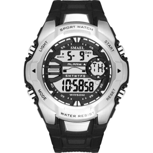 Fashion Brand SMAEL Military Watches Men LED Digital Watches Big Dial Men Sport Watches S Shock Waterproof Relojes Hombre 2019