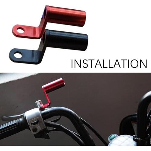 Motorcycle CNC Aluminum Rear View Mirrors Mount Extension Bracket Extender Phone Holder Multiple Function For Honda Yamaha KTM