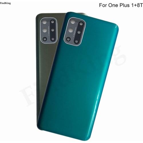 New Back Cover For OnePlus 8T Back Battery Cover Door Rear Case For One plus 8T / 1+8T Housing Case with logo Camera lens