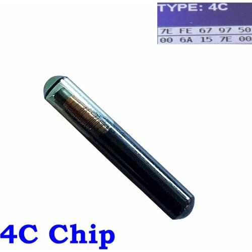 New ID 4C TP02 Glass Transponder Chip Fixed 4C for FORD 4C Transponder Chip Car Key