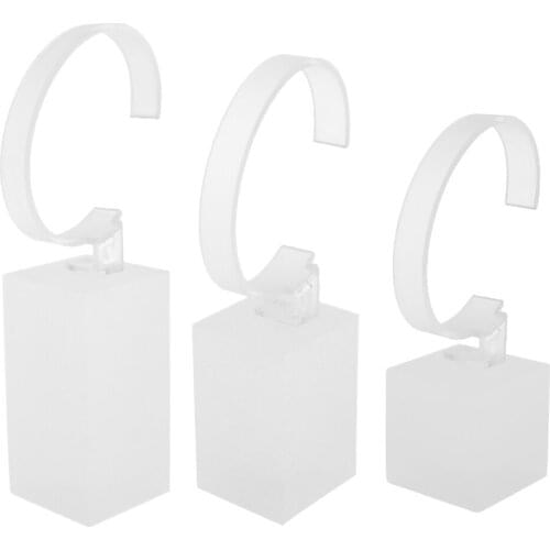 Watch Stands Acrylic Showcase Riser Jewelry Display - 8cm White, As Described