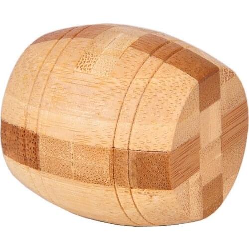 New Educational Adults Kids Toy Excellent Design IQ Brain Teaser 3D Wooden Interlocking Kong Ming Luban Lock Puzzle Game Play